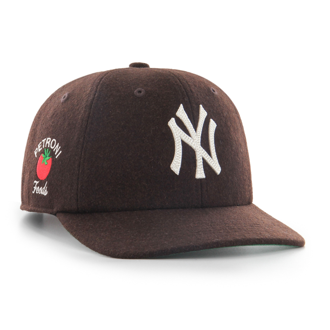 PETRONI FOODS x 47 - WOOL FLAT BRIM HAT - BROWN / BROWN