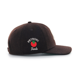 PETRONI FOODS x 47 - WOOL FLAT BRIM HAT - BROWN / BROWN
