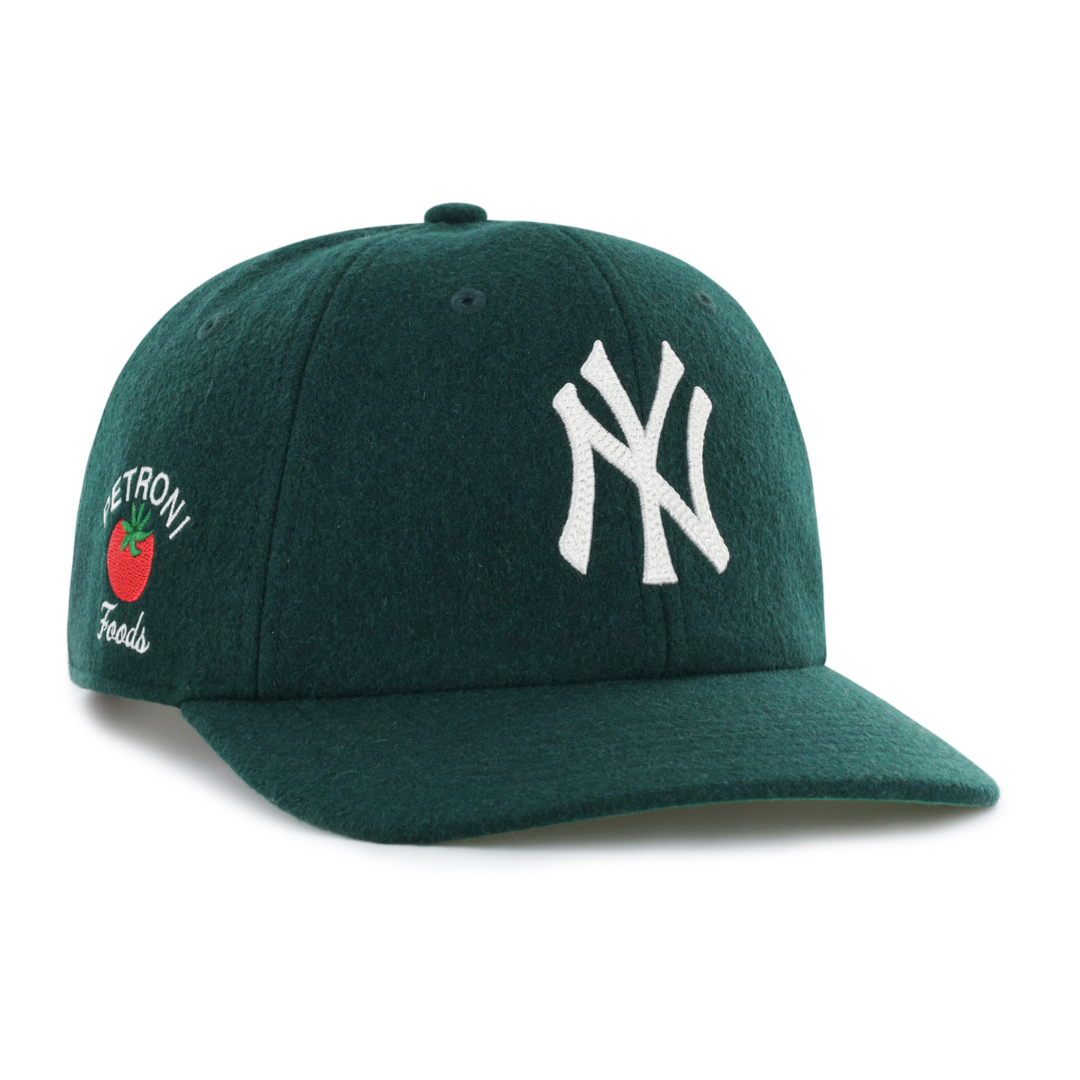 PETRONI FOODS x 47 - WOOL FLAT BRIM HAT - GREEN / GREEN