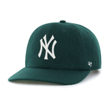 PETRONI FOODS x 47 - WOOL FLAT BRIM HAT - GREEN / GREEN