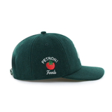 PETRONI FOODS x 47 - WOOL FLAT BRIM HAT - GREEN / GREEN