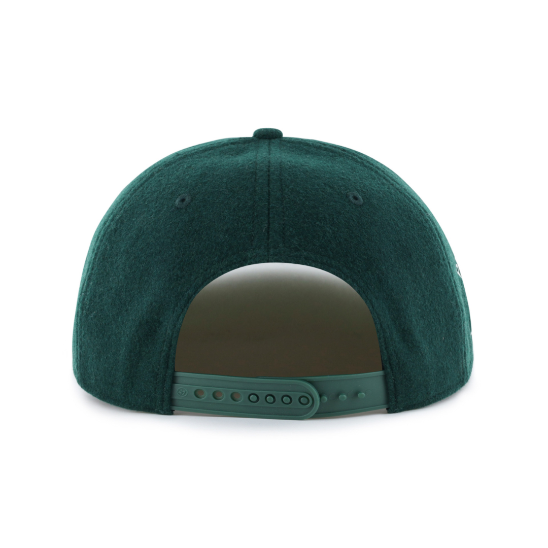 PETRONI FOODS x 47 - WOOL FLAT BRIM HAT - GREEN / GREEN